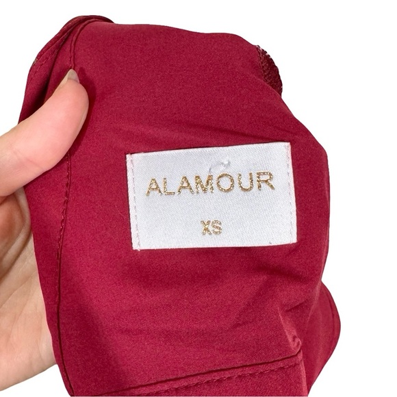 Alamour the Label Annabell Cutout Floral Sheer Floaty Mini Dress - Picture 14 of 16